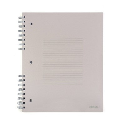 Altitude 200pg 1 Subject College Ruled Notebook 11x9 Split Wire Warm Gray Arch