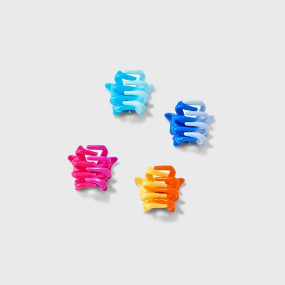 Girls' 12pk Mini Butterfly Claw Clips - art class : Kids Hair Accessories, Solid Pattern, Metal & Plastic
