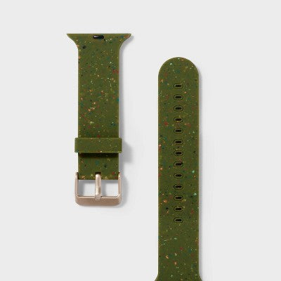 Apple Watch Silicone Band 42/44/45mm - heyday  Olive Speckle