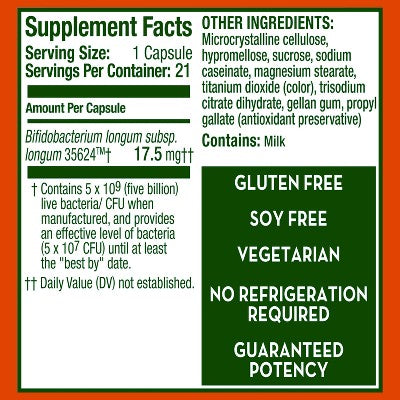 Align 5X Extra Strength Daily Probiotic Supplement - Capsules 21ct *Damaged Packaging* *Exp 3/26*