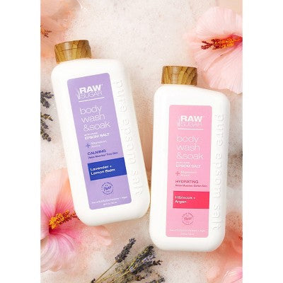 Raw Sugar Epsom Body Wash + Bath Soak - Lavender and Lemon Balm - 25 fl oz