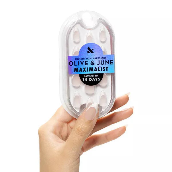 Olive & June Press-on Fake Nails - Maximalist - Sharp French - 42ct