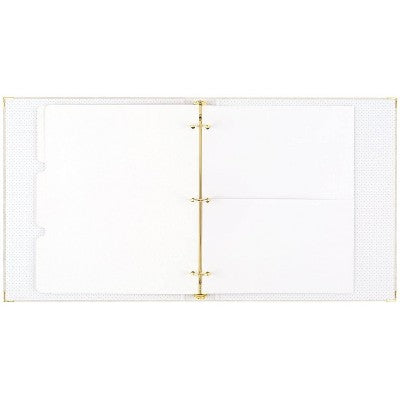 Sugar Paper Essentials 1 Inch Round Ring Binder Flax: Cute Linen Aesthetic Binder with Hard Cover & Internal Pocket