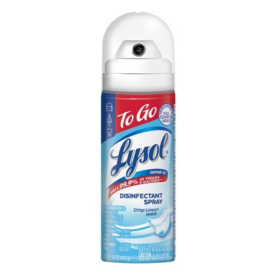 Lysol To Go Travel Disinfectant Spray - 1.5oz