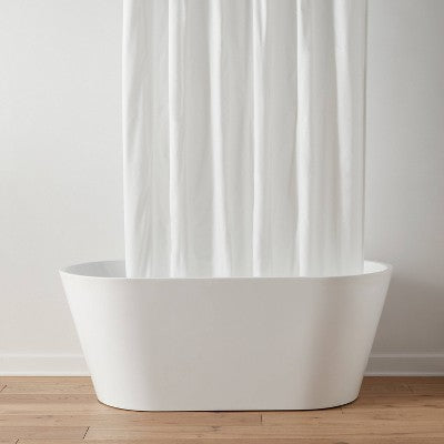 70"x71" Waterproof Shower Liner White