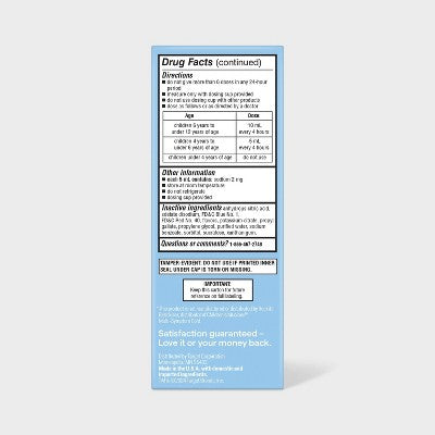 Children's Muti Symptom Cold Relief Liquid - Berry - 4 fl oz - up&up *Exp 1/27*