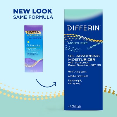 Differin Oil Absorbing Moisturizer SPF 30 - 4oz *EXP 2026/09