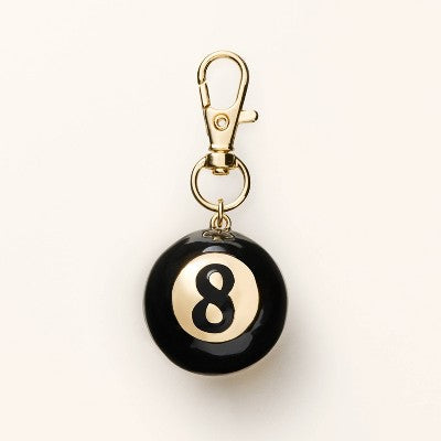 8 Ball Bag Charm Keychain - kate spade new york x Target Gold/Black