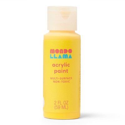 2oz Satin Acrylic Paint Warm Sunshine - Mondo Llama