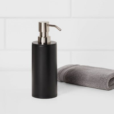 Metal Soap Pump Black - Threshold : Plastic & Iron, 15.2oz, Spot Clean, Gel Soap Compatible