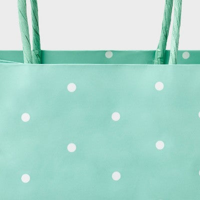 Small Dot Print Bag Mint - Spritz