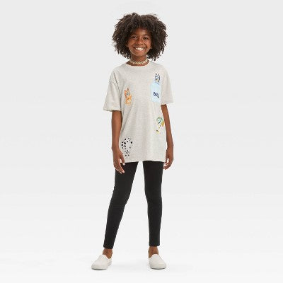 Girls' Size M(8) Leggings Pants - Cat & Jack Black M: Cotton Spandex Blend, High Rise, Elastic Waistband