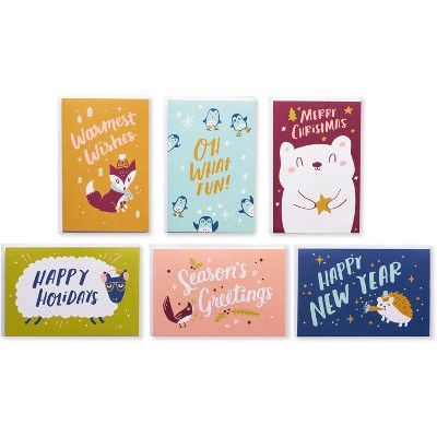 American Greetings 48ct Holiday Character Boxed Greeting Card Pack