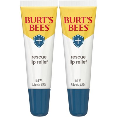 Burt's Bees Rescue Lip Relief Lip Balm - 0.35oz/2ct