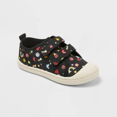 Girls' 5T Parker Sneakers - Cat & Jack Black/Red