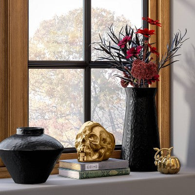 Small Modern Vase Black - Threshold