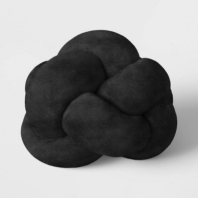Shaped Knot Pillow Black - Room Essentials