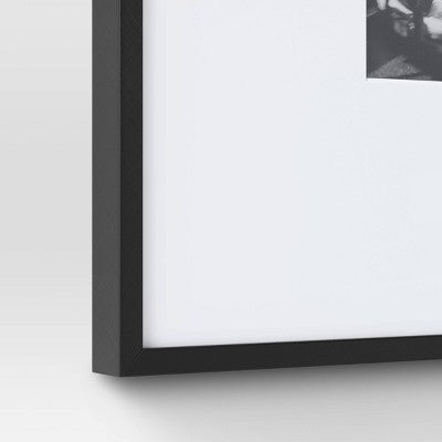 19.4 x 22.4 Inch Matted to 11 x 14 Inch Thin Gallery Oversized Image Frame Metal Black - Threshold
