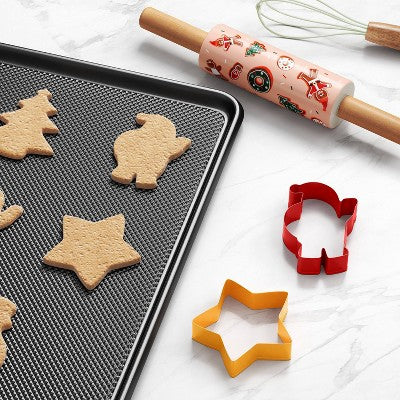 Christmas Santa Cookie Cutter Red - Wondershop