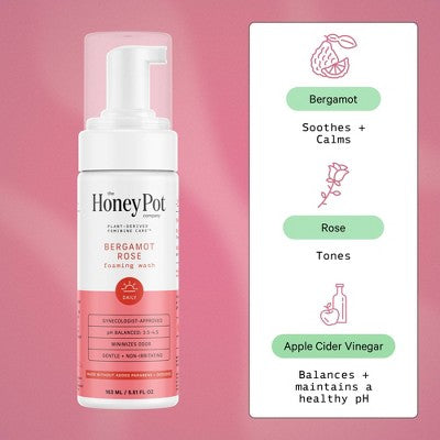 Bergamot Rose Feminine Foaming Wash - 5.51 fl oz