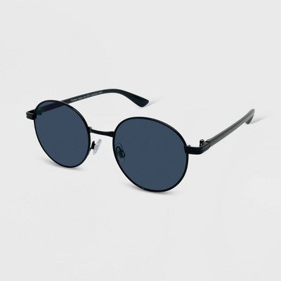 Metal Plastic Combo Round Sunglasses - Wild Fable  Black