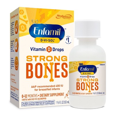 Enfamil D-Vi-Sol Infant Vitamin D Dietary Supplement Liquid Drops - 1.69oz  *Exp 2/1/27*