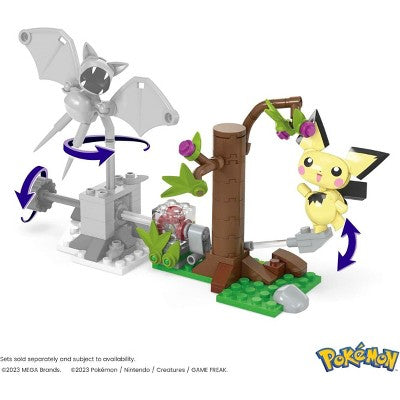 MEGA Pokemon Building Toys Kit, Pichu's Forest Forage *Damaged Box*