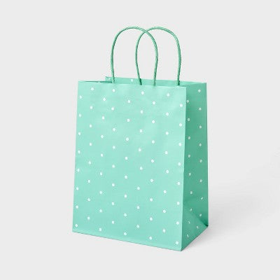 Small Dot Print Bag Mint - Spritz