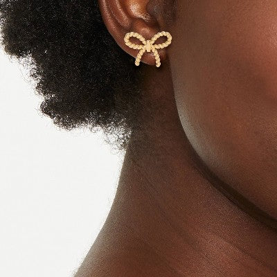 Simple Bow Earrings - A New Day  Gold