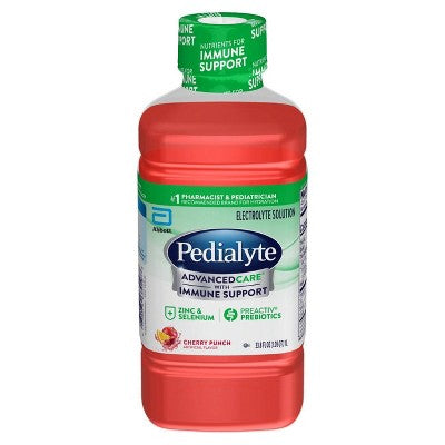 Pedialyte AdvancedCare Electrolyte Solution - Cherry Punch - 33.8 fl oz