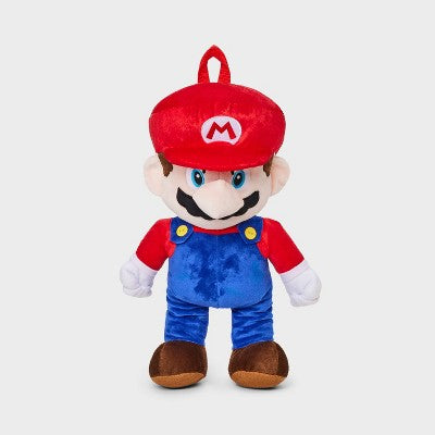 Kids' Mario Plush 16 Inch Backpack - Red/Blue