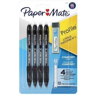 Paper Mate Profile 4pk #2 Mechanical Pencils