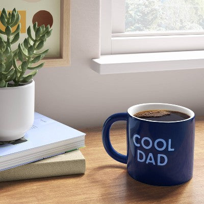 16oz Stoneware Cool Dad Mug Blue