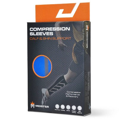 Meister Graduated 20-25mmHg Compression Leg Sleeves Pair - Blue S