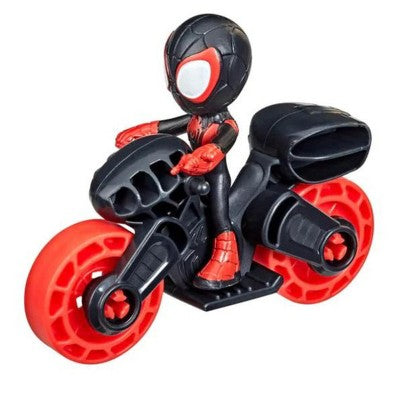 Marvel Spidey and His Amazing Friends Miles Morales Vehicle & 2.5 Inch Action Figure