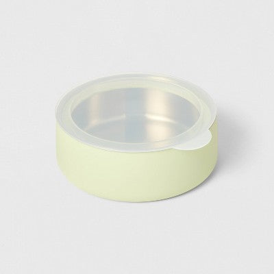 Lidded Stainless Steel Cat and Dog Bowl - 4 Cups - Sage Green - Boots & Barkley
