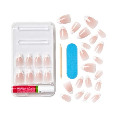 KISS Products Classy Press-On Fake Nails - Medium Almond - Dashing - 28ct