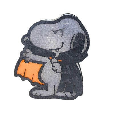 Roman 7.25 Inch Snoopy Vampire Lighted Peanuts & Doghouse Spooky Figurines