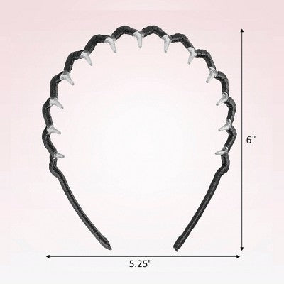 scunci Fabric Covered Zigzag Headband - Black - All Hair