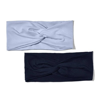 Kitsch Recycled Fabric Wide Twist Headbands - Garden Bouquet - 2ct