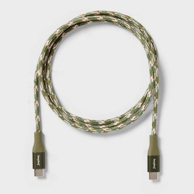 4' USB-C to USB-C Braided Cable - heyday  Olive
