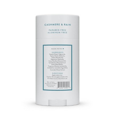 Native Deodorant - Cashmere & Rain - Aluminum Free - 2.65 oz