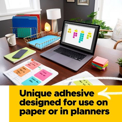 Post-it Notes, 3 in x 3 in, Canary Yellow, 4 Pads per pack, 50 sheets per pad: Sticky Notes, Paper Basics, Uncoated, Glue Binding