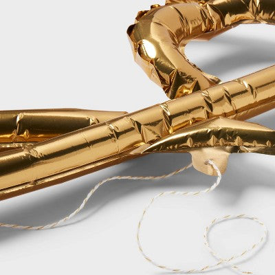 Baby Script Foil Balloon Banner Gold - Spritz