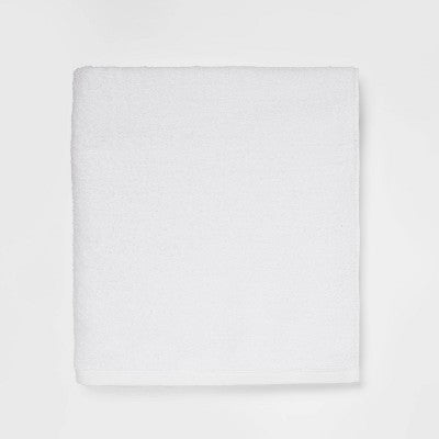 4pk Antimicrobial Assorted Bath and Hand Towel Set White - Room Essentials : Midweight Cotton, Machine Washable