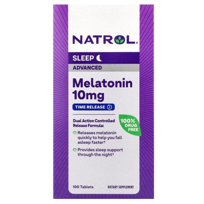 Natrol Advanced Melatonin, Sleep, 10 mg, 100 Tablets **Exp Apr 30 2027**