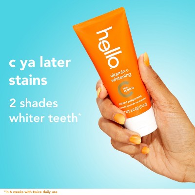 hello Vitamin C Whitening Toothpaste - 4oz *Exp 3/27*