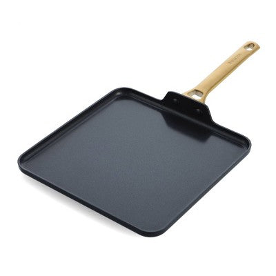 GreenPan Reserve 11 Inch Hard Anodized Healthy Ceramic Nonstick Square Griddle Black *Damaged Packaging* *Scratched on Bottom*