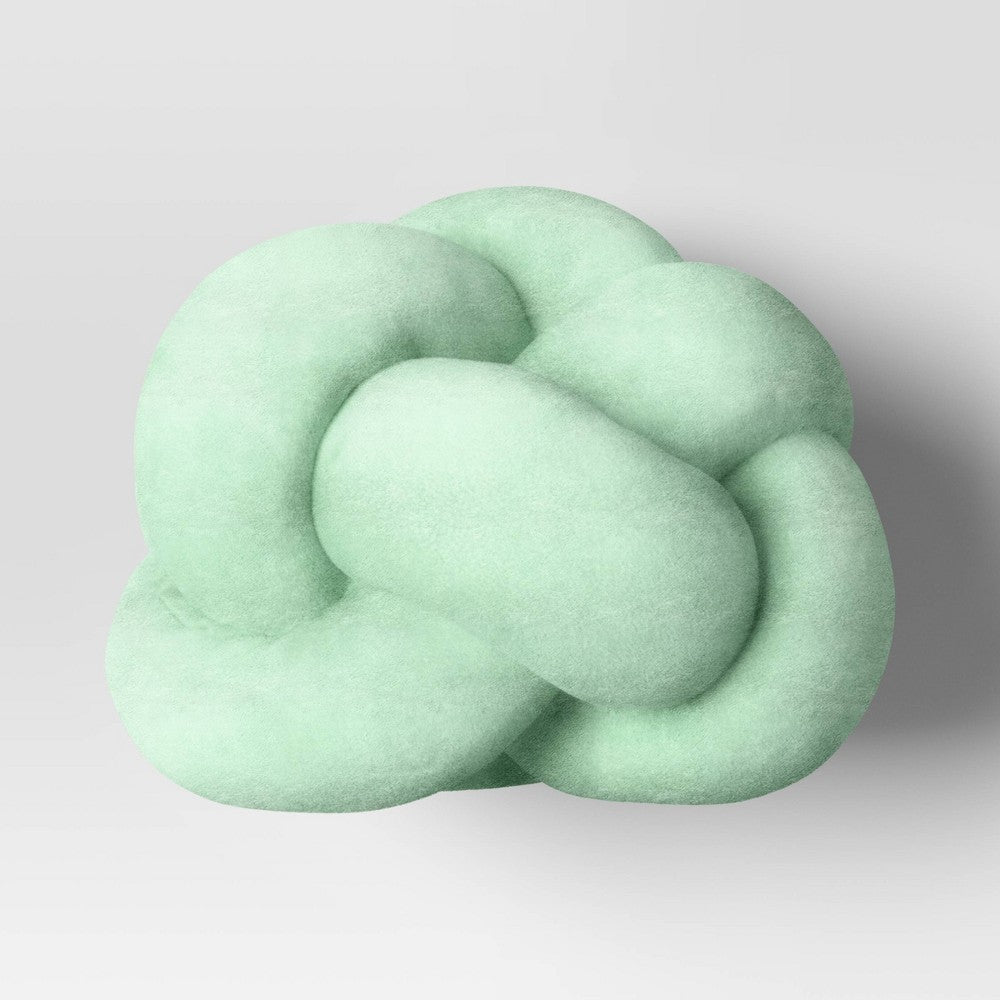 Shaped Knot Pillow Light Green - Room Essentials