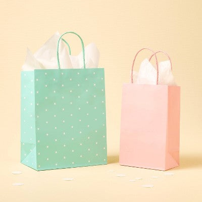 Small Dot Print Bag Mint - Spritz